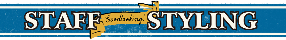 デラックスウエアスタッフスタイリング着用コーナー