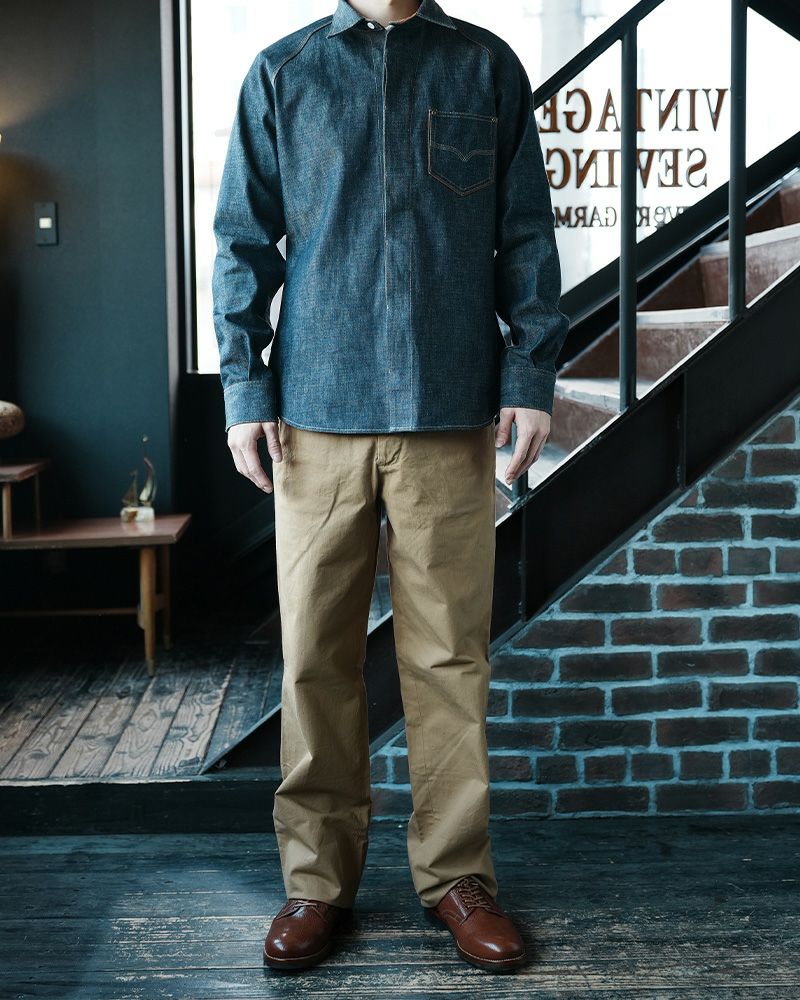 7640 [40s DENIM SHIRT] | デラックスウエア公式オンラインストア