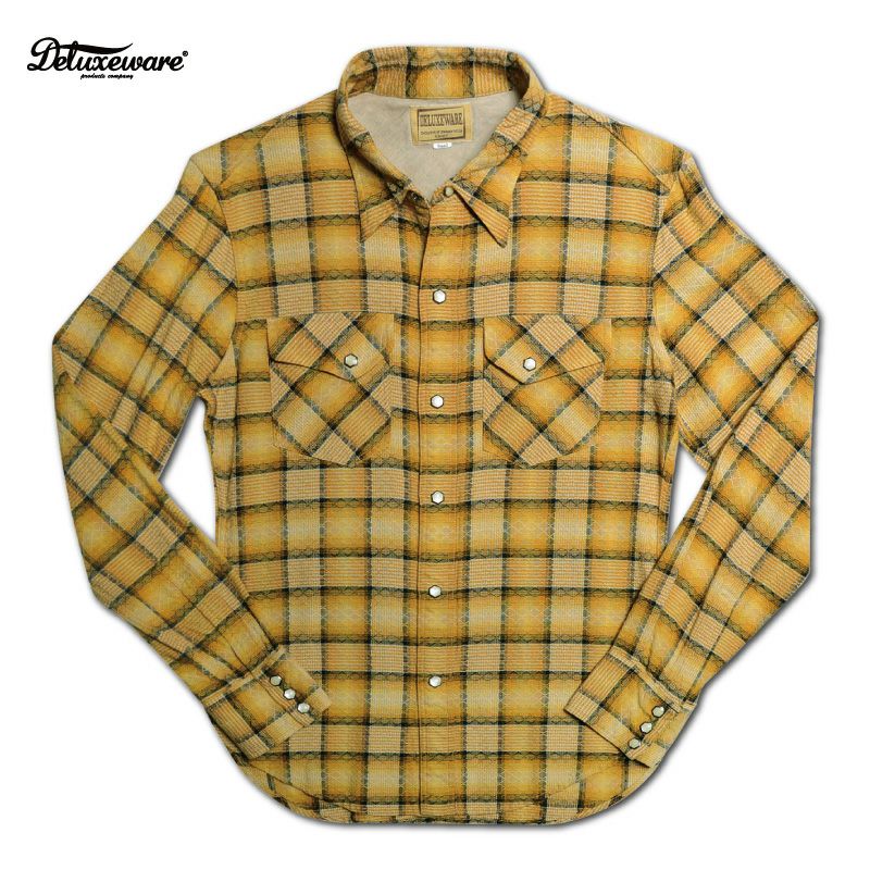 美品 デラックスウエア WWS-02 マチ付 サージクロス ワーク シャツ M WWS-07 [50s WESTERN WORK] | デラックスウエア公式オンラインストア