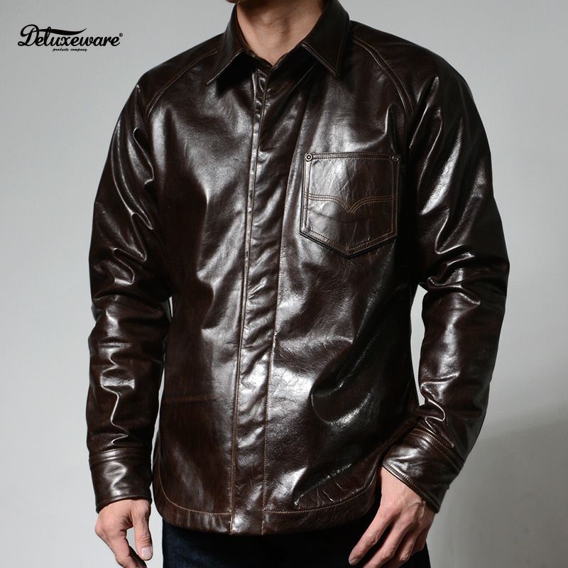 7648A[40s LEATHER SHIRT] | デラックスウエア公式オンラインストア