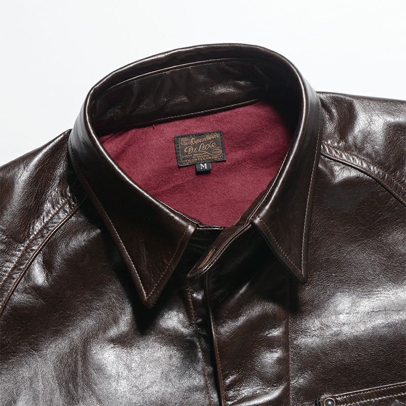 7648A[40s LEATHER SHIRT] | デラックスウエア公式オンラインストア