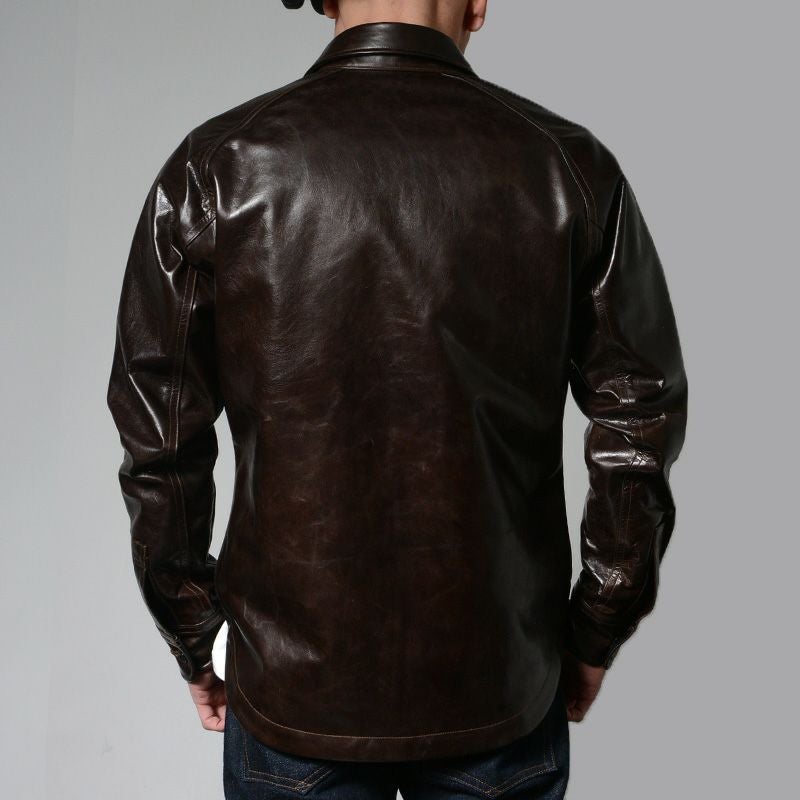 7648A[40s LEATHER SHIRT] | デラックスウエア公式オンラインストア