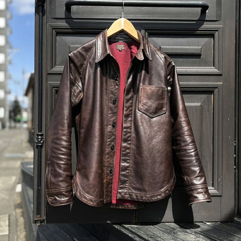 7648A[40s LEATHER SHIRT] | デラックスウエア公式オンラインストア