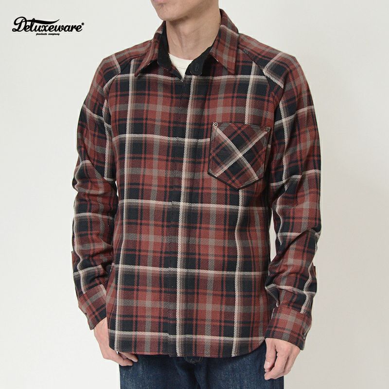 デラックスウエア　ヘビーネルシャツ　7649B XL 7649B[DELUXE STYLE SHIRT] | デラックスウエア公式オンラインストア