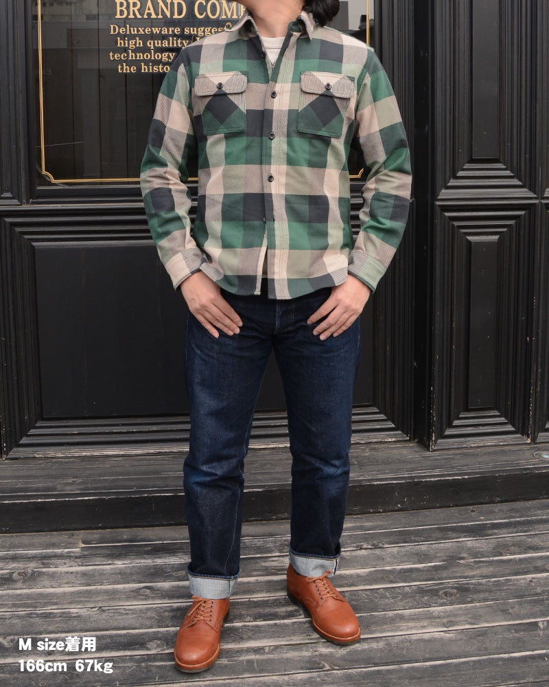 トップス DELUXEWARE \"50s BUFFALO CHECK\" Deluxeware 50s BUFFALO CHECK – Blue Works Vintage Clothing Store