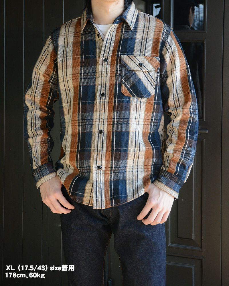 DELUXEWARE HV-53 ORANGE CHECK ネルシャツ　Sサイズ 000000001051-19.jpg?size=l&w=