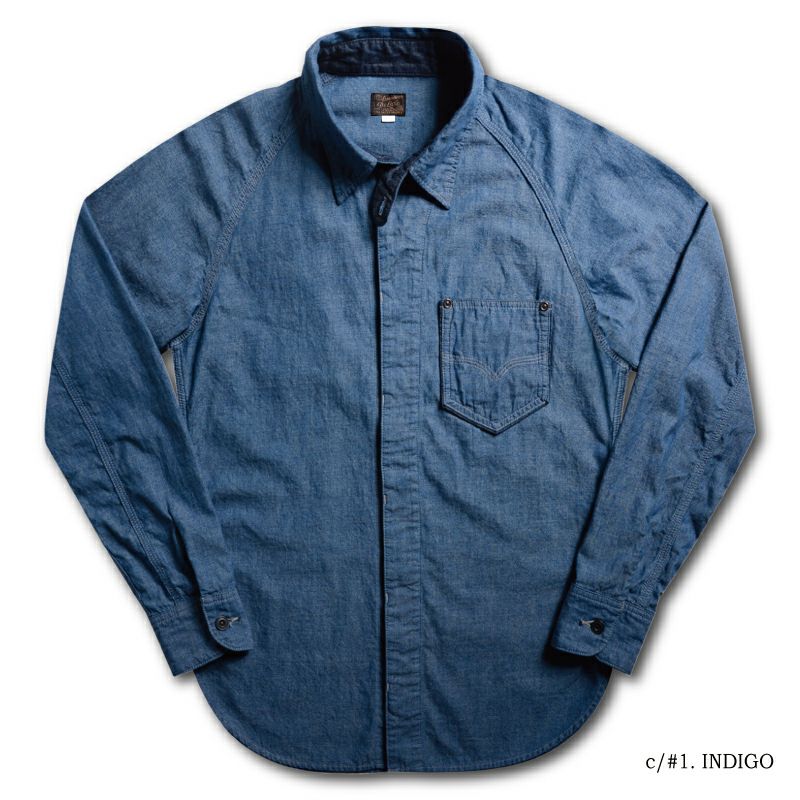 7644B[40S CHAMBRAY SHIRT] | デラックスウエア公式オンラインストア
