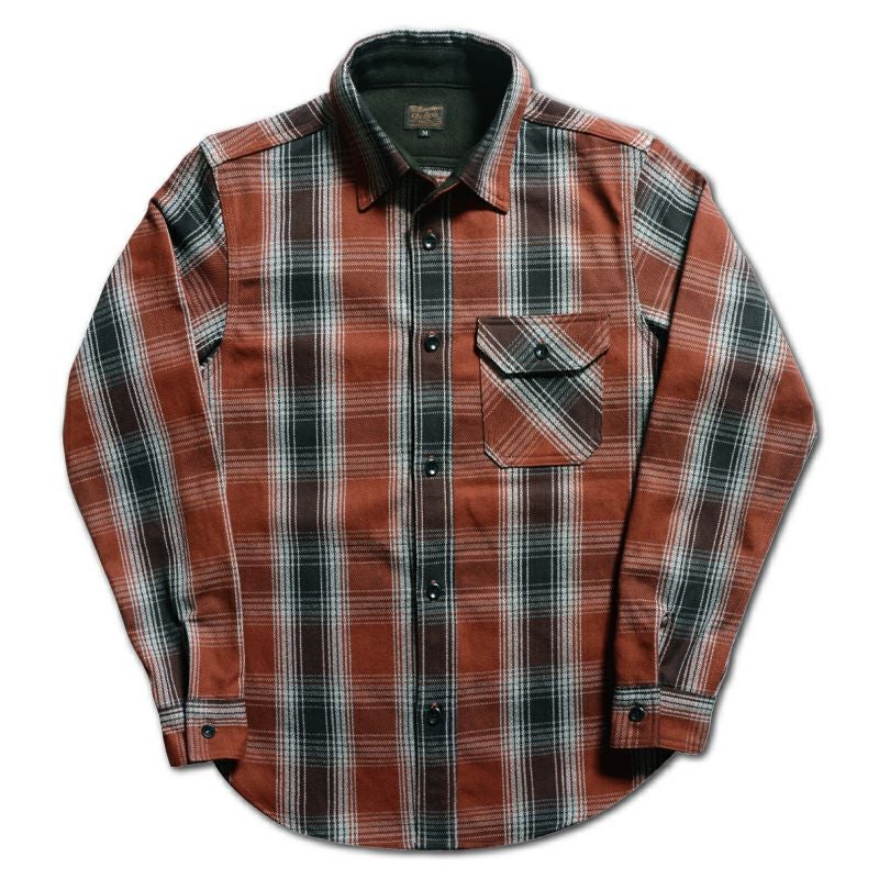 デラックスウェア　長袖シャツ M HV-59[OMBRE HEAVY NEL SHIRT] | デラックスウエア公式オンラインストア