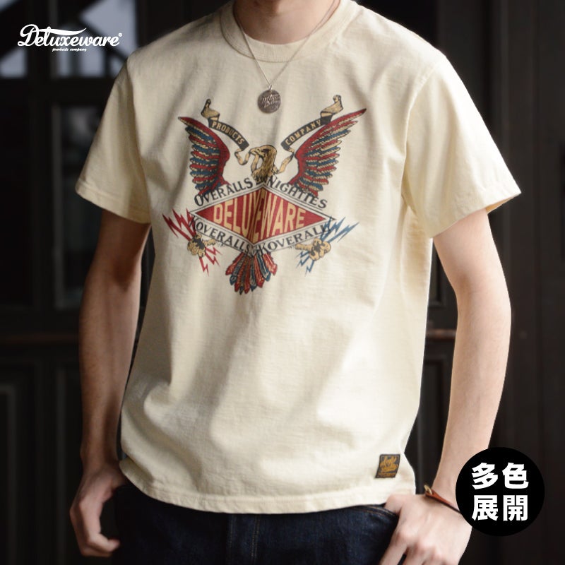 イーグルデザインのロゴTシャツ