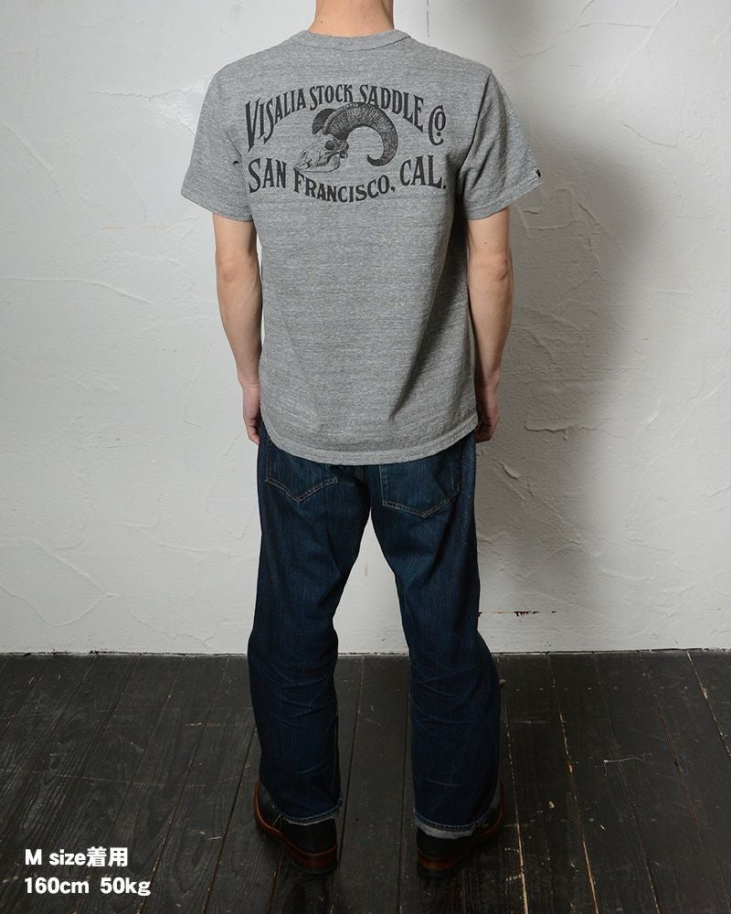 デラックスウエア DXTS-2601　霜降り XL Tシャツ グレー DXTS-2601[SADDLE] | デラックスウエア公式オンラインストア