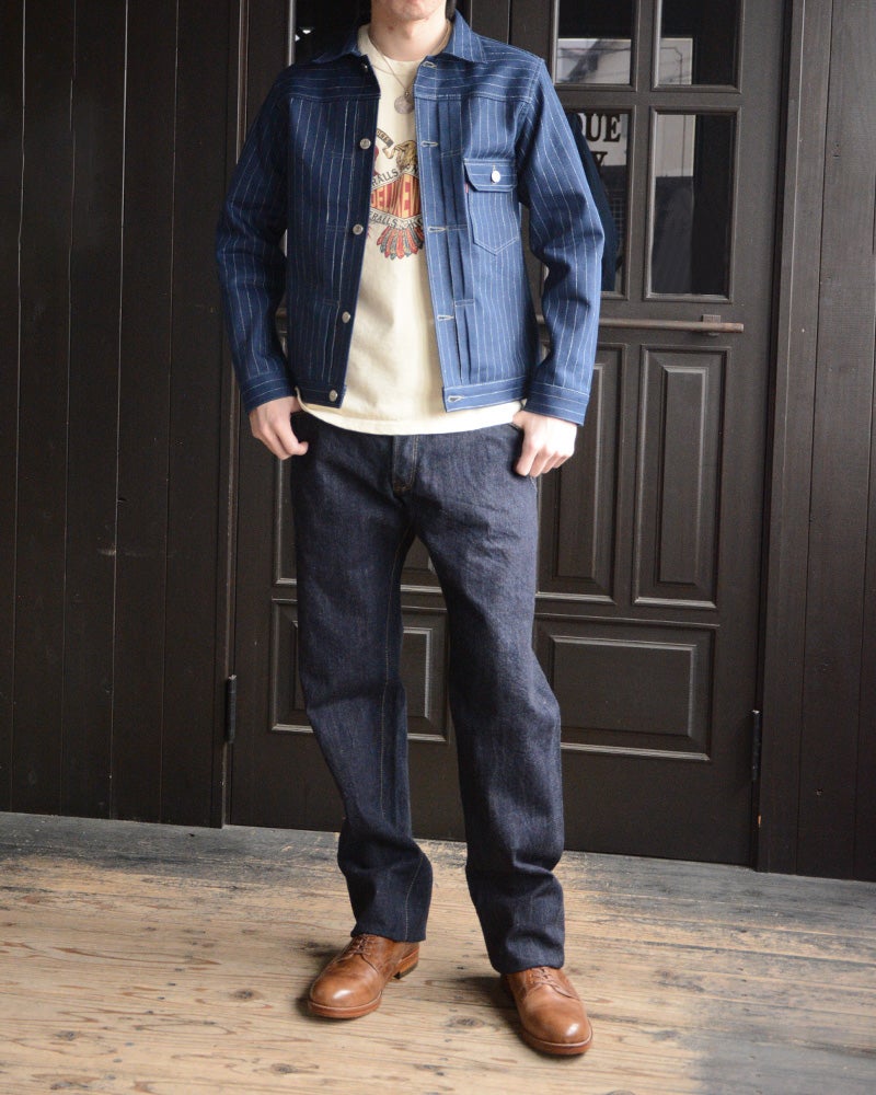 DX40153[12.5oz STRIPE INDIGO] | デラックスウエア公式オンラインストア