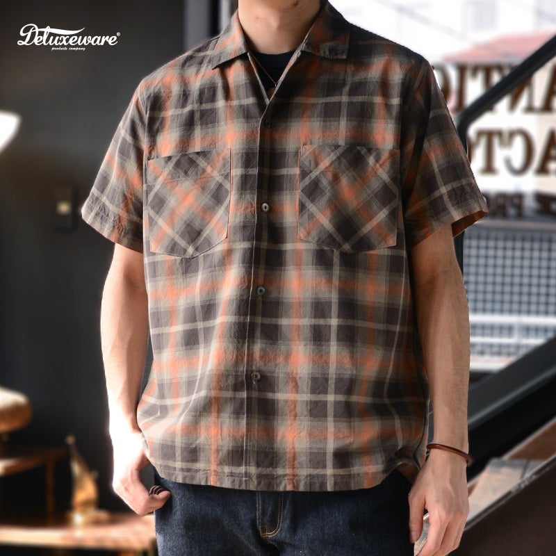 風も水も通過するスルーサージ半袖ボックスシルエットシャツ